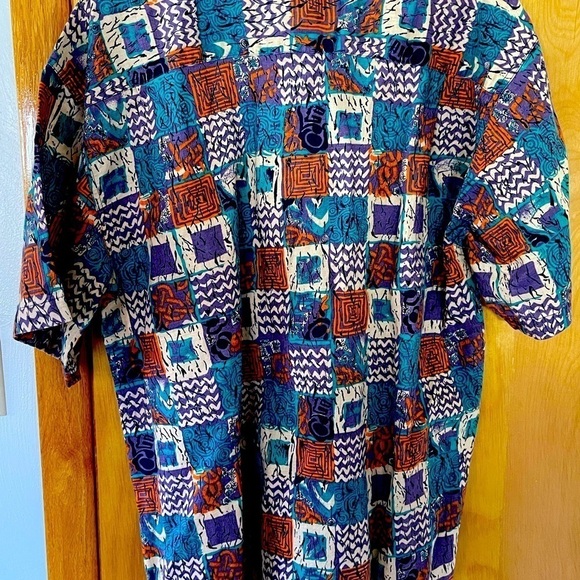 Vintage 1990s Robert Stock Button-Down Party Shirt - Picture 6 of 6